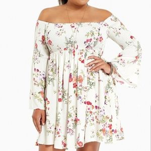 Torrid Challis Smocked Dress